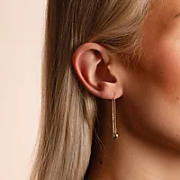 Bilde nummer 2 av Bennet øredobber i forgylt messing