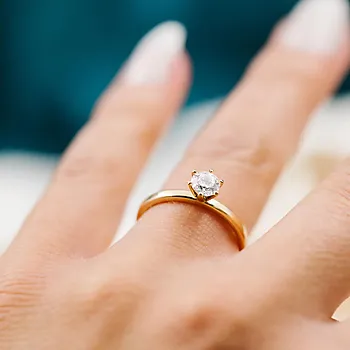 Bilde nummer 3 av Contessa LAB diamantring 585 gult gull 0,50 ct