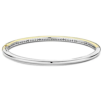 Bilde nummer 4 av Ti Sento, Armring i forgylt 925 sølv med zirkonia