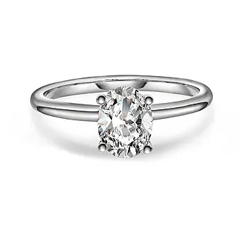 Bilde nummer 4 av Empress LAB diamantring i 585 hvitt gull 1,25 ct