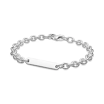 Armbånd i 925 sølv med graveringfelt