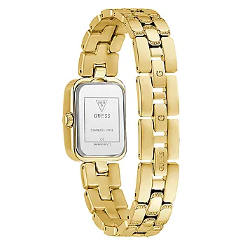 Bilde nummer 4 av Guess, Bejeweled dameklokke med gullfarget stållenke og zirkonia