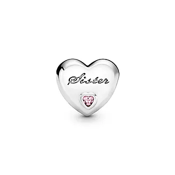 Pandora Moments, Charm i 925 sølv med hjerte