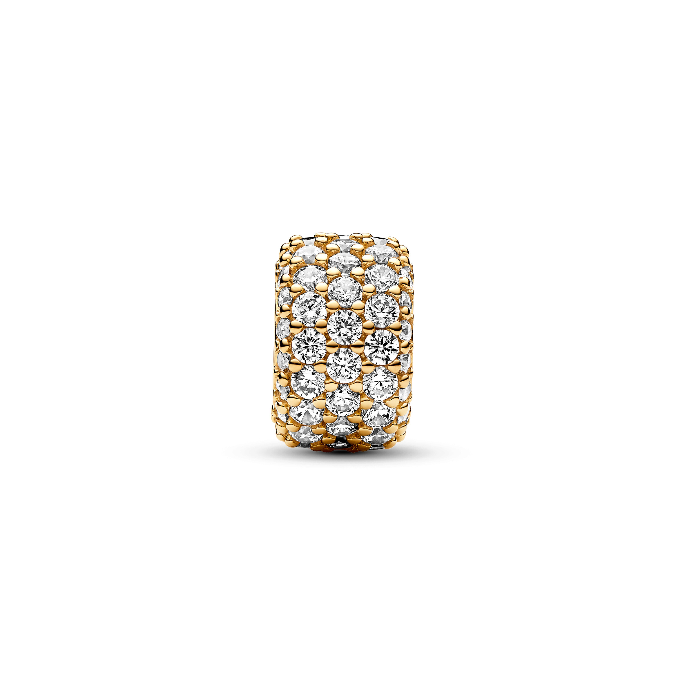 Bilde nummer 3 av Pandora Moments, Charms i 925 forgylt sølv med trippel pavé
