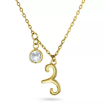 Pan Jewelry, Smykke i 925 forgylt sølv med zirkonia og horoskop Væren