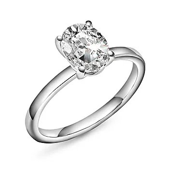 Empress LAB diamantring i 585 hvitt gull 2,00 ct