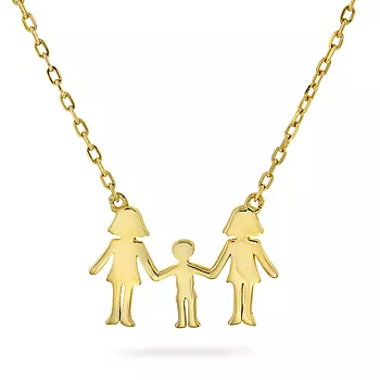 Pan Jewelry, Familiesmykke med mødre og en sønn, forgylt sølv