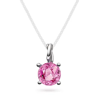 Pan Jewelry Drops, Anheng i 585 hvitt gull med syntetisk Spinell