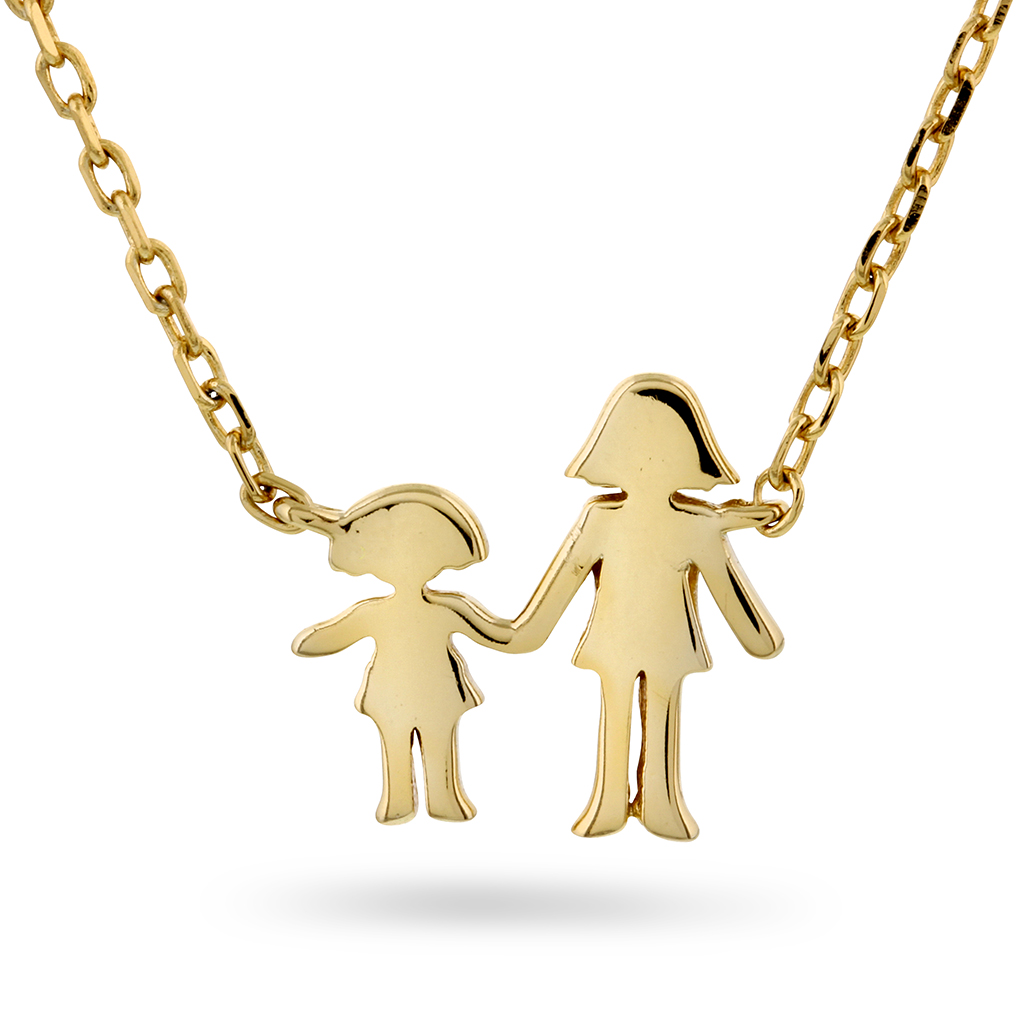 Pan Jewelry, Familiesmykke med mor og datter i forgylt 925 sølv