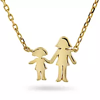 Pan Jewelry, Familiesmykke med mor og datter i forgylt 925 sølv