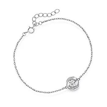 Pan Jewelry, Armbånd i 925 sølv med hvit zirkonia