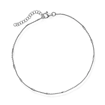 Pan Jewelry, Ankelkjede i 925 sølv, 25 cm