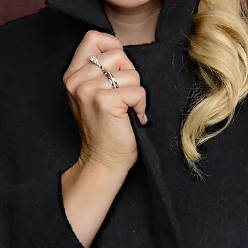 Bilde nummer 2 av Pan Jewelry, Ring i 585 hvitt gull med diamanter 0,40 ct