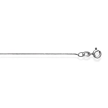 Pan Jewelry, Veneziansk kjede i 375 hvitt gull 0,9 mm, 42-50 cm
