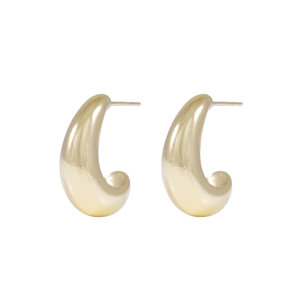Snö Of Sweden Honey Drop Oval Earring Gold Onesize