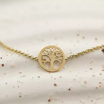 Bilde nummer 3 av Pan Jewelry, Armbånd i 585 gult gull med livets tre