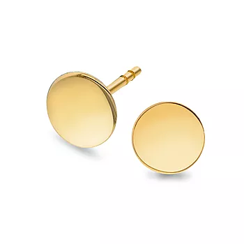 Pan Jewelry, Øredobber i 585 gult gull flate