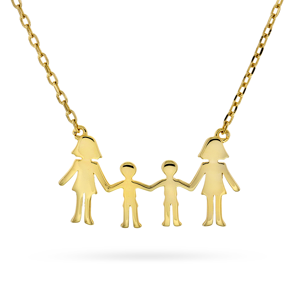 Pan Jewelry, Familiesmykke med mødre og to sønner i forgylt sølv
