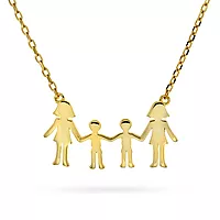 Pan Jewelry, Familiesmykke med mødre og to sønner i forgylt sølv