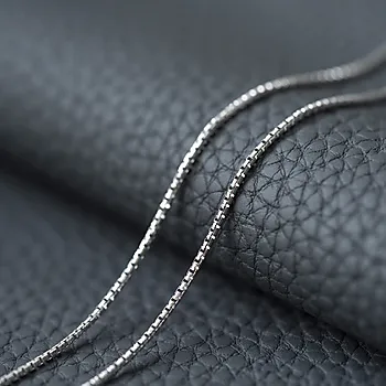 Bilde nummer 2 av Pan Jewelry, Veneziansk kjede i rhodinert 925 sølv 1,25 mm, 50 cm