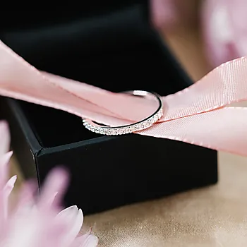 Bilde nummer 2 av Clara diamantring i 375 hvitt gull 0,25 ct