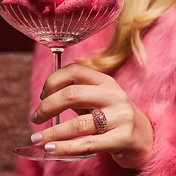 Bilde nummer 2 av Shine ring i 925 forgylt sølv