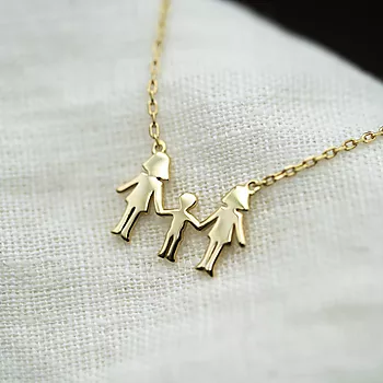 Bilde nummer 2 av Pan Jewelry, Familiesmykke med mødre og en sønn, forgylt sølv