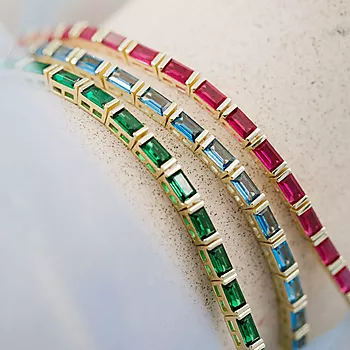 Bilde nummer 3 av Janne Formoe by Pan Jewelry, Armbånd i forgylt 925 sølv med rosa zirkonia
