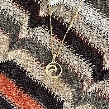 Bilde nummer 3 av Pan Jewelry, Smykke i forgylt  925 sølv med bølge
