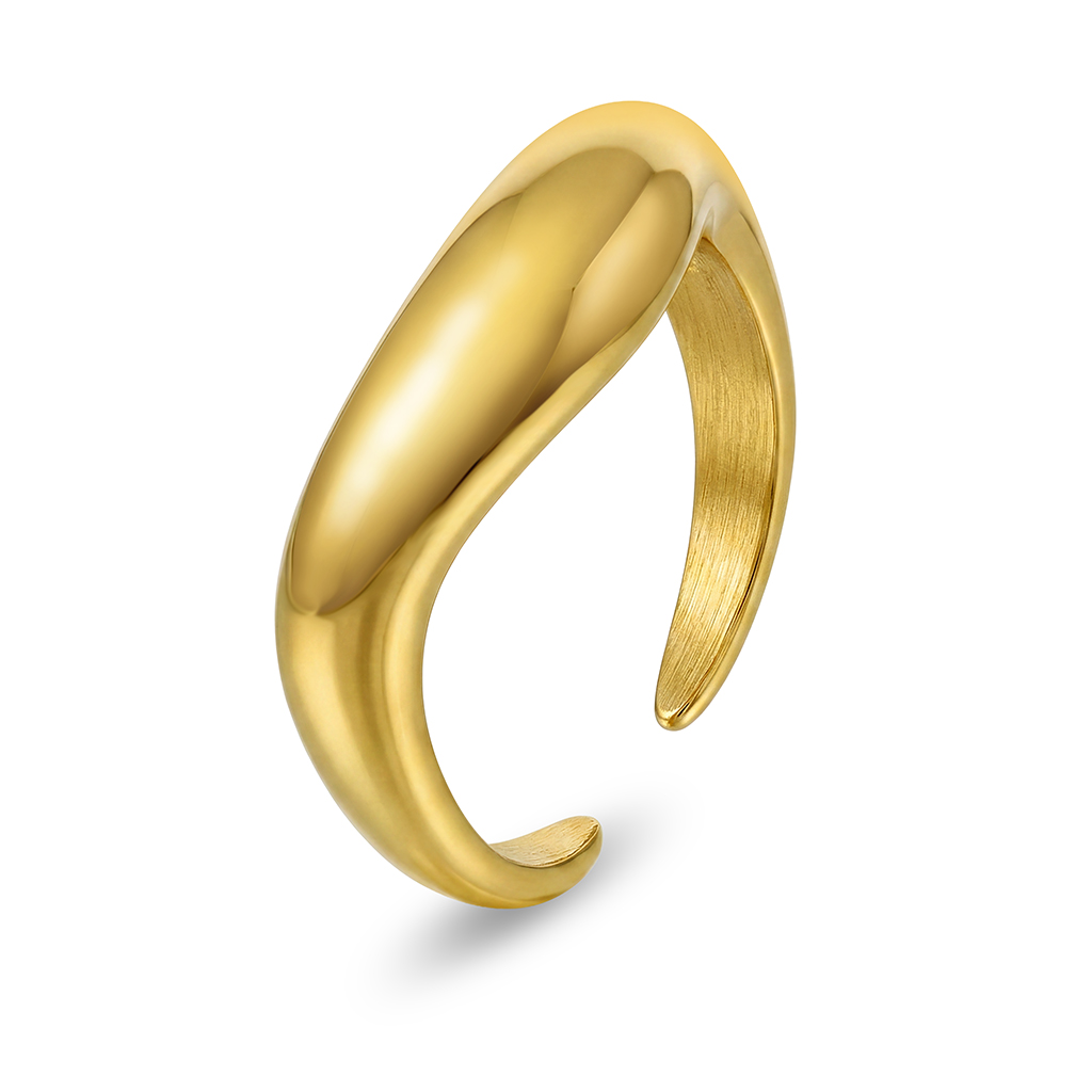 Nova ring i forgylt stål, størrelse 60