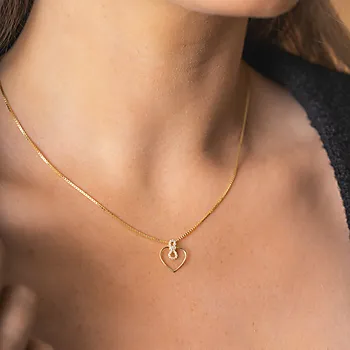 Bilde nummer 3 av Pan Jewelry, Anheng i 585 gult gull med zirkoina