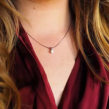 Bilde nummer 3 av Pan Jewelry, Smykkesett i 925 sølv med zirkonia og perle