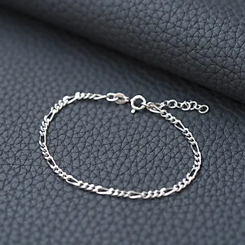 Bilde nummer 2 av Pan Jewelry, Figaro armbånd i rhodinert 925 sølv, 19 cm