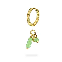 Bilde nummer 2 av Fairy øreringer i 925 forgylt sølv med grønn zirkonia