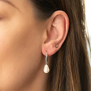 Bilde nummer 2 av Pan Jewelry, Øredobber i 925 sølv med perlemor