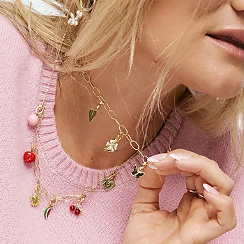 Bilde nummer 3 av Fly By charms i 925 forgylt sølv