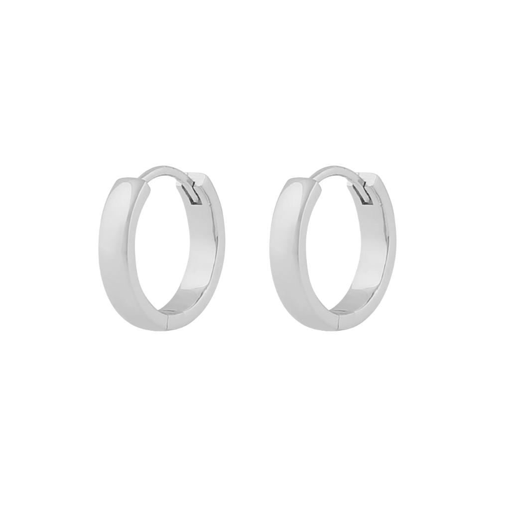 Snö Of Sweden Lara Small Ear Ring Plain Silver Onesize