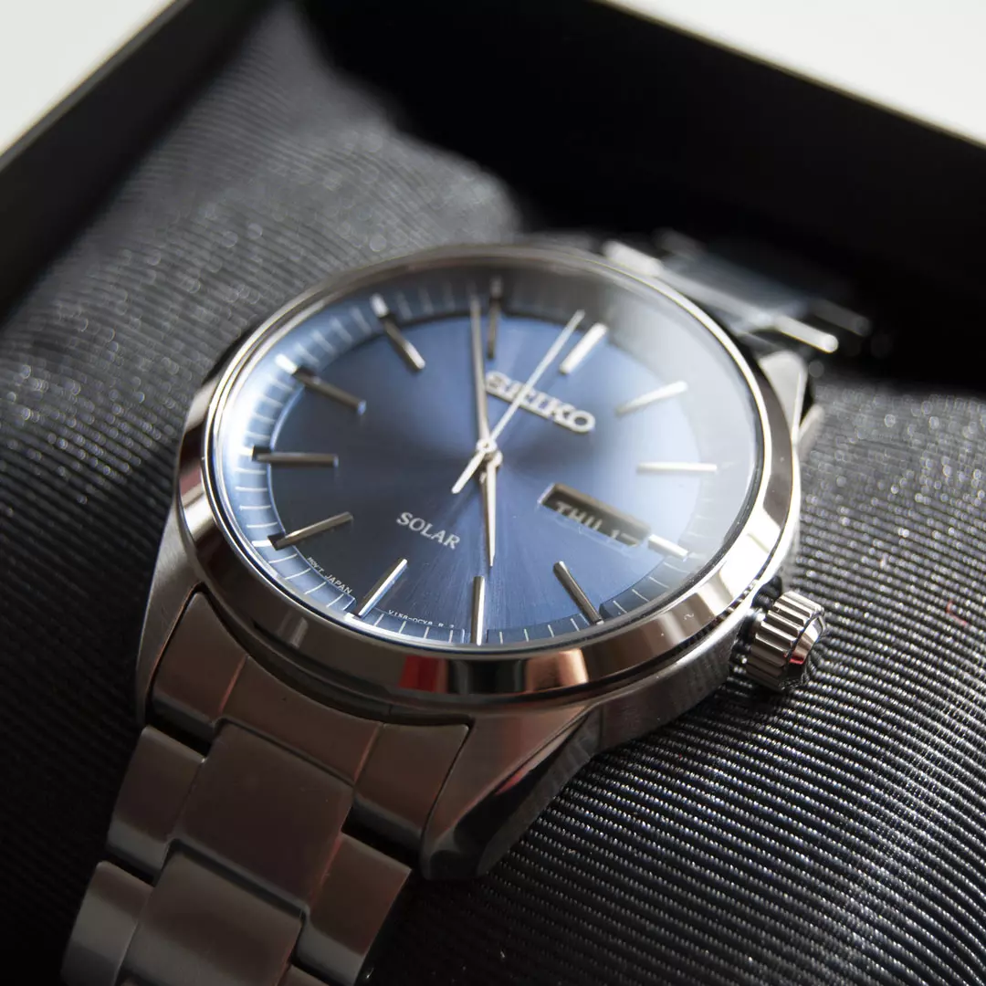 Bilde nummer 3 av Seiko, Solar herreklokke med stållenke