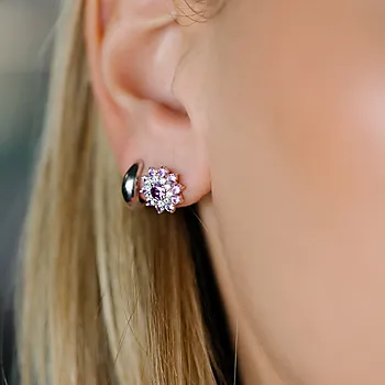 Bilde nummer 2 av Pan Jewelry, Øredobber i 925 sølv med zirkonia