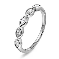 Dazzle ring i 925 sølv med zirkonia