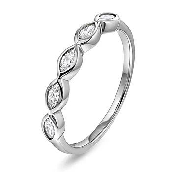 Dazzle ring i 925 sølv med zirkonia
