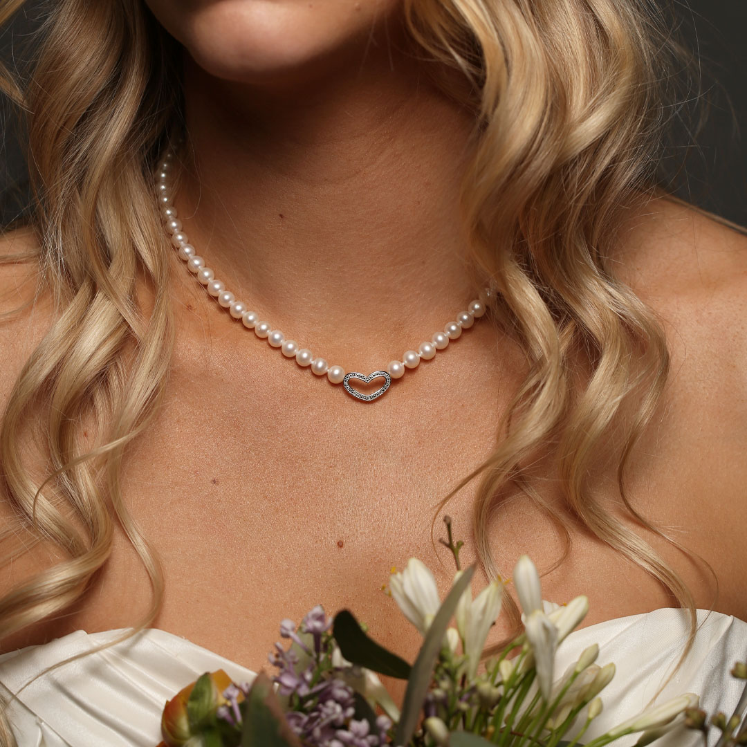 Bilde nummer 2 av Pan Jewelry, Kjede i 925 sølv med diamant 0,02 ct WSI