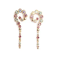 Sweet Droplets øredobber i forgylt messing med krystall