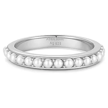 Bilde nummer 2 av Ring i 925 sølv med skjellperler