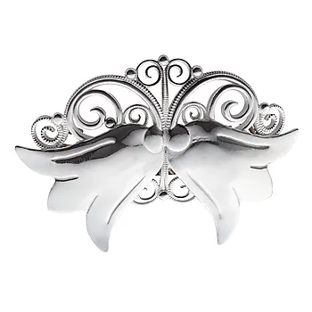 Hårspenne blåklokke i 830 hvitt sølv