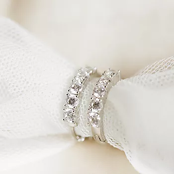 Bilde nummer 2 av Pan Jewelry, Øreringer i 925 sølv med zirkonia