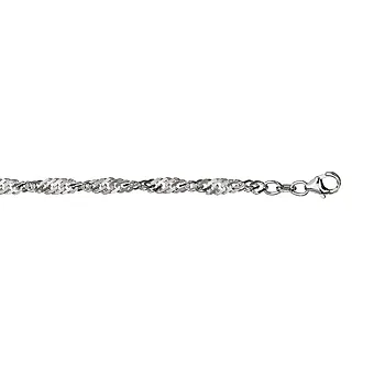 Bilde nummer 2 av Pan Jewelry, Singapore armlenke i 925 sølv 3,6 mm, 19 cm