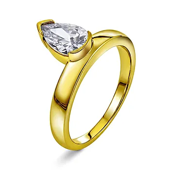 Embrace ring i 925 forgylt sølv