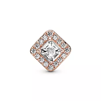 Pandora Moments, Charm i rosèforgylt 925 sølv med zirkonia