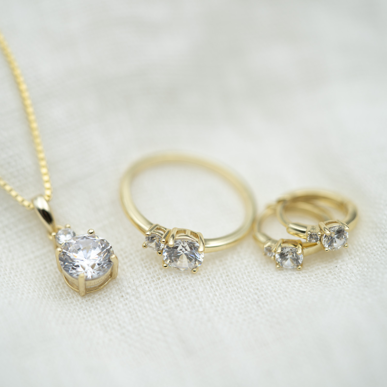 Bilde nummer 3 av Pan Jewelry, Smykke i 925 forgylt sølv med zirkonia